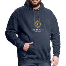 Load image into Gallery viewer, Contrast Hoodie - indigo heather/asphalt