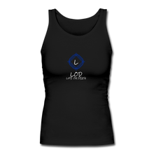 Load image into Gallery viewer, Women's Longer Length Fitted Tank - black