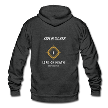 Load image into Gallery viewer, Unisex Fleece Zip Hoodie - charcoal gray