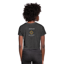 Load image into Gallery viewer, Women's Cropped T-Shirt - deep heather