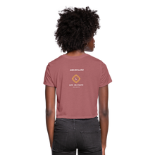 Load image into Gallery viewer, Women's Cropped T-Shirt - mauve