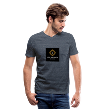 Load image into Gallery viewer, Men&#39;s V-Neck T-Shirt - heather navy
