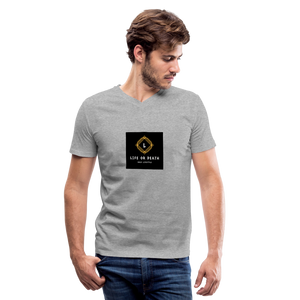 Men's V-Neck T-Shirt - heather gray