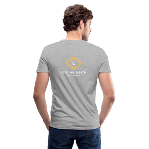Men's V-Neck T-Shirt - heather gray