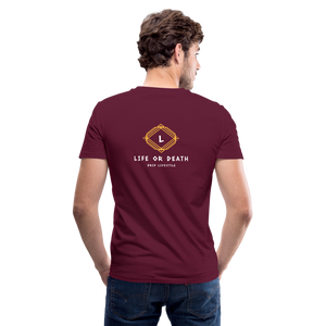 Men's V-Neck T-Shirt - maroon