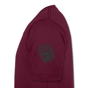 Men's V-Neck T-Shirt - maroon