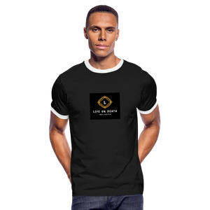 Men's Ringer T-Shirt - black/white