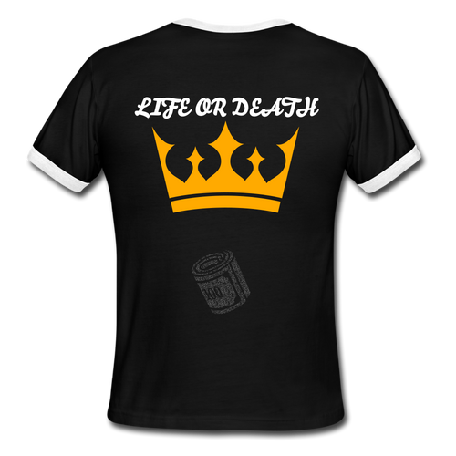 Men's Ringer T-Shirt - black/white