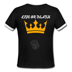 Men's Ringer T-Shirt - black/white