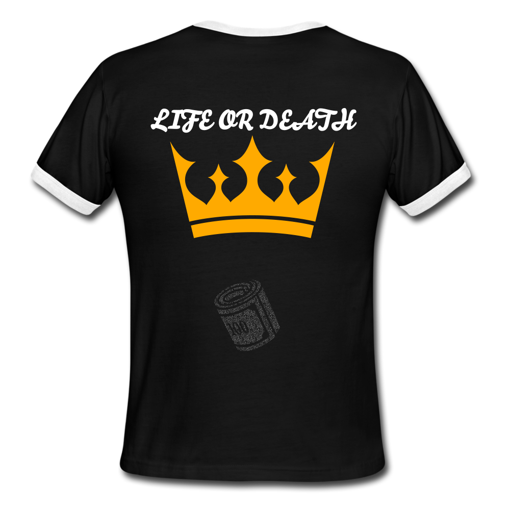 Men's Ringer T-Shirt - black/white