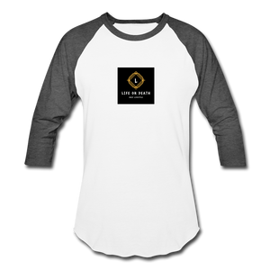 Baseball T-Shirt - white/charcoal