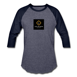 Baseball T-Shirt - heather blue/navy