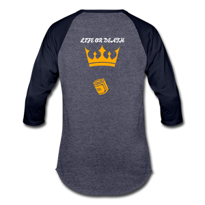 Baseball T-Shirt - heather blue/navy