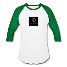 Load image into Gallery viewer, Baseball T-Shirt - white/kelly green
