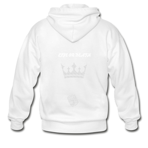 Gildan Heavy Blend Adult Zip Hoodie - white