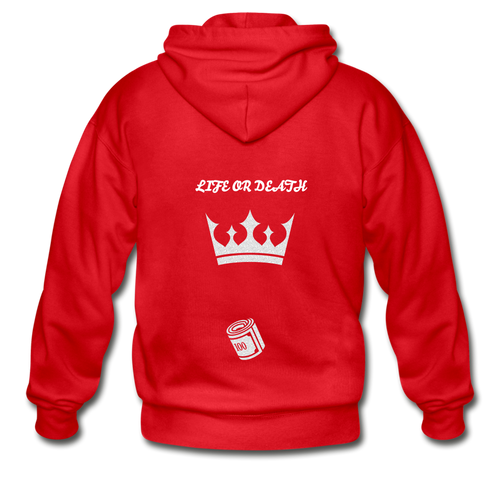 Gildan Heavy Blend Adult Zip Hoodie - red
