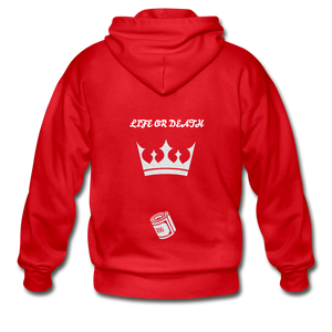 Gildan Heavy Blend Adult Zip Hoodie - red