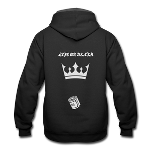 Contrast Hoodie - black/asphalt
