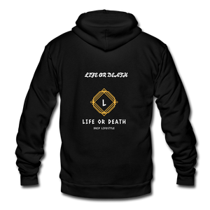 Unisex Fleece Zip Hoodie - black