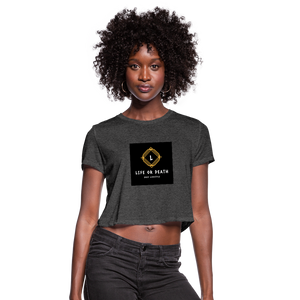 Women's Cropped T-Shirt - deep heather