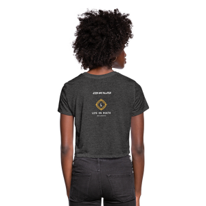 Women's Cropped T-Shirt - deep heather