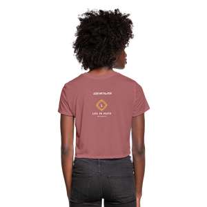 Women's Cropped T-Shirt - mauve