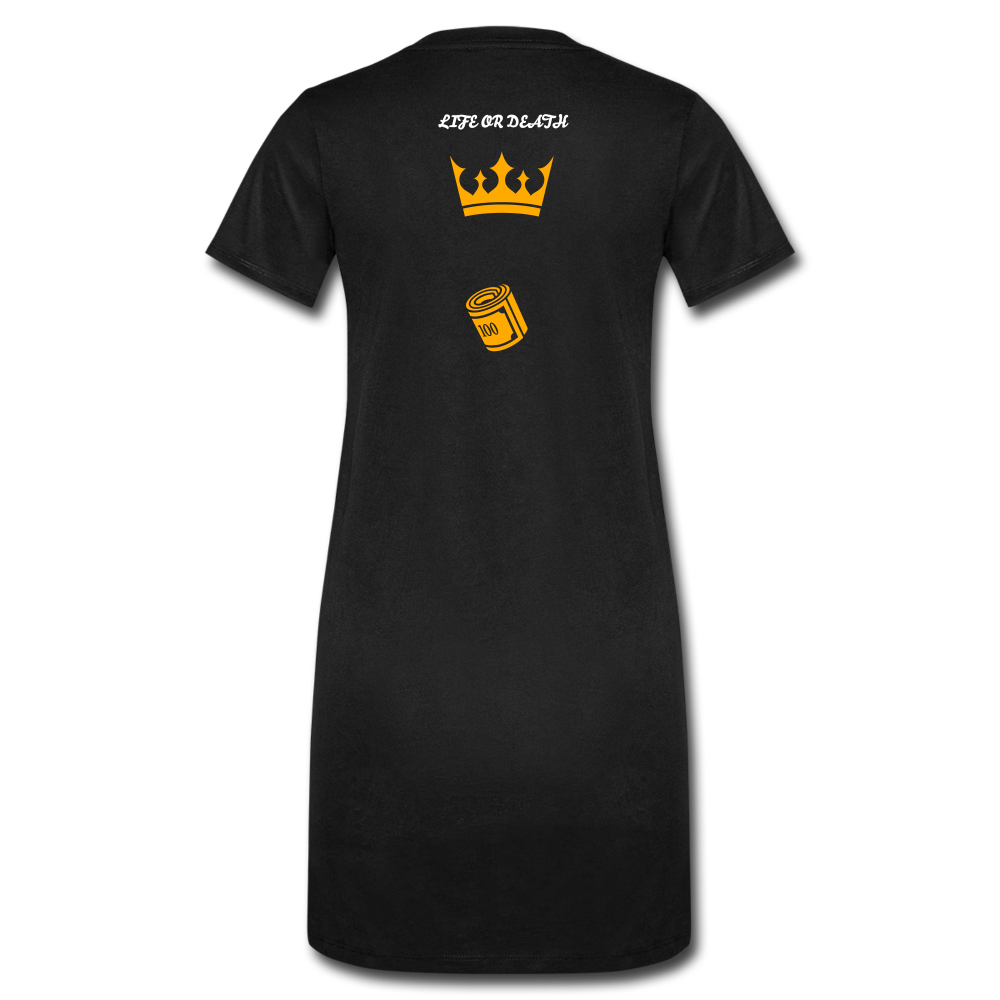 Women's T-Shirt Dress - black