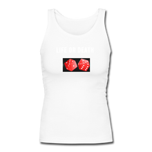 Load image into Gallery viewer, Women&#39;s Longer Length Fitted Tank - white
